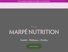 Tablet Screenshot of marpenutrition.com